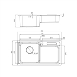 Chậu rửa chén Malloca MS 1028D